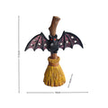 Halloween Broom Bat Decoration Outdoor Ghost Bat Garden Yard Atmosphere Decor