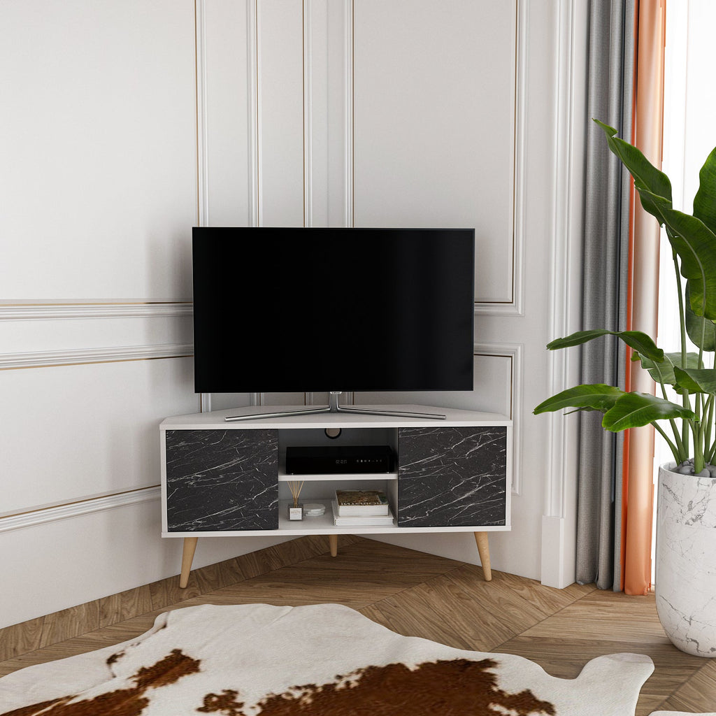 Lesson 47" Wide Corner TV Stand | Media Console