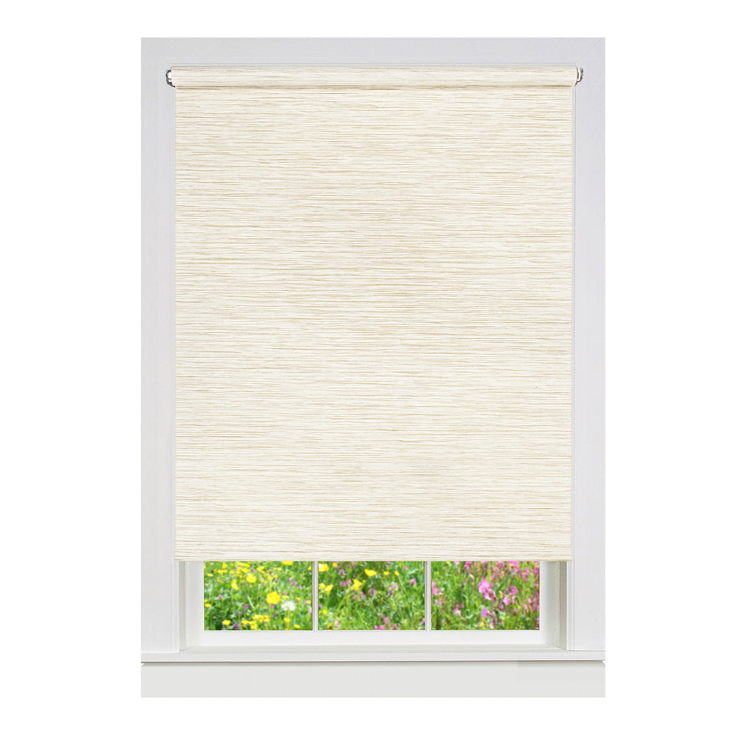 Privacy Jute Shade - Linen, Cordless, Natural Fiber, Wide Width, Decorative Window Treatment - 56x72