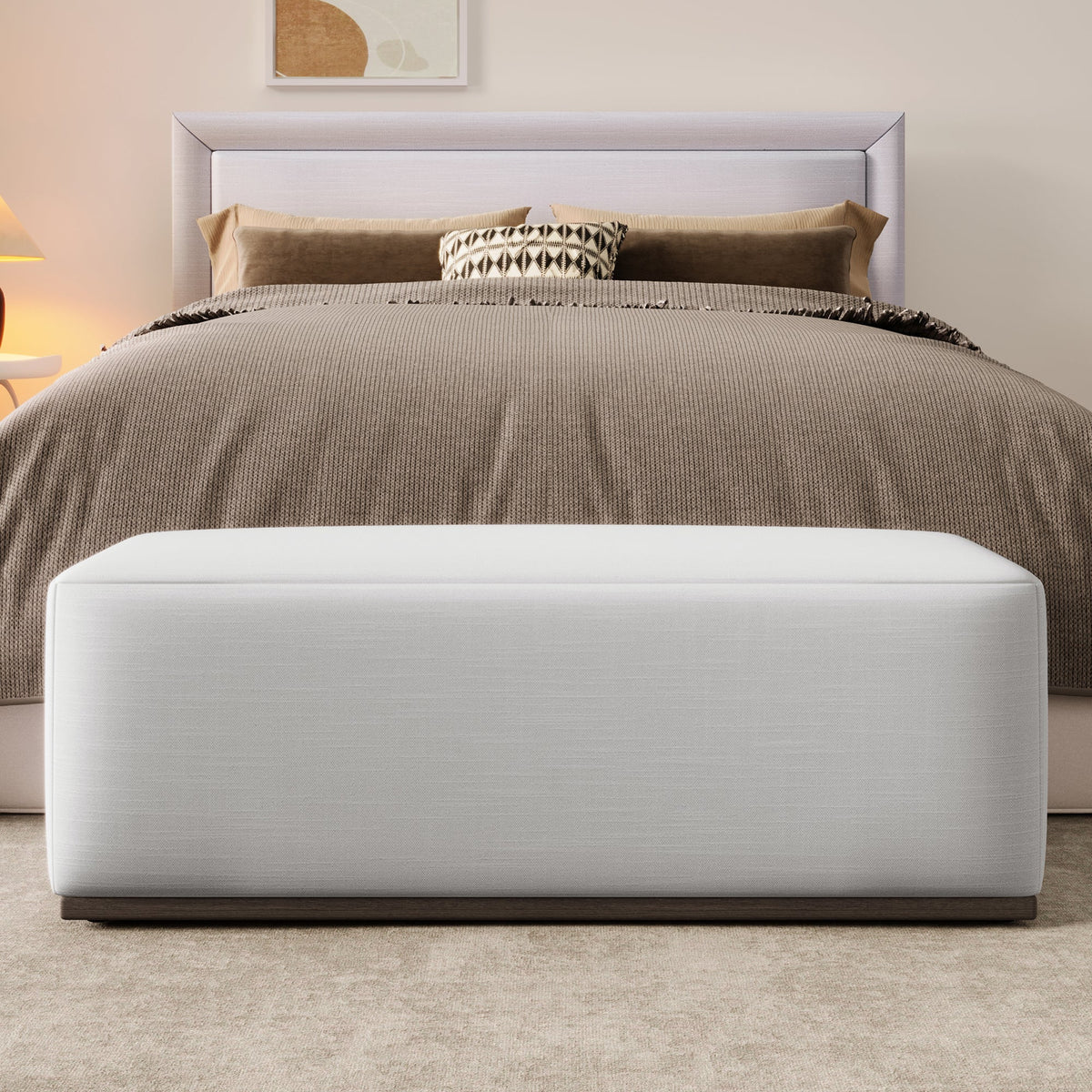 Simple and Elegant Footstool Bench