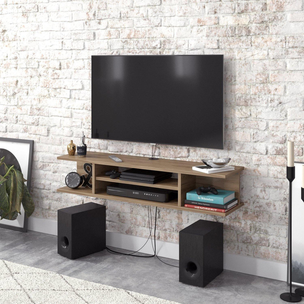 Pivot Floating, Wall Mounted TV Stand and Media Console for TVs up to 55''