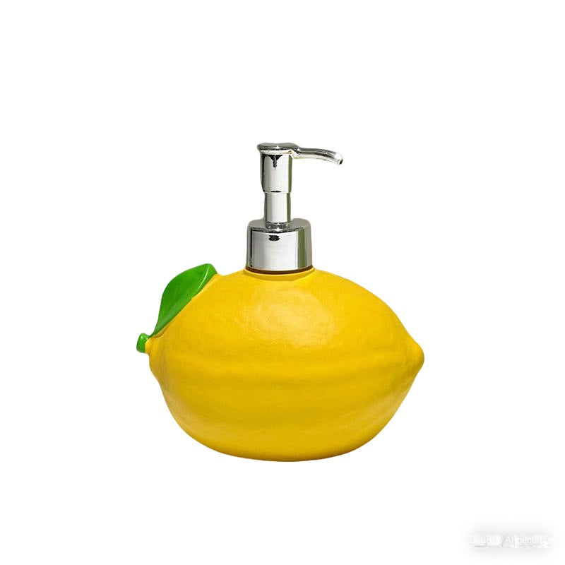 Lemon-Shaped Liquid Dispenser Bottle, Soap Dispenser, Bathroom Sink Pump Bottle, Shower Gel Storage Bottle