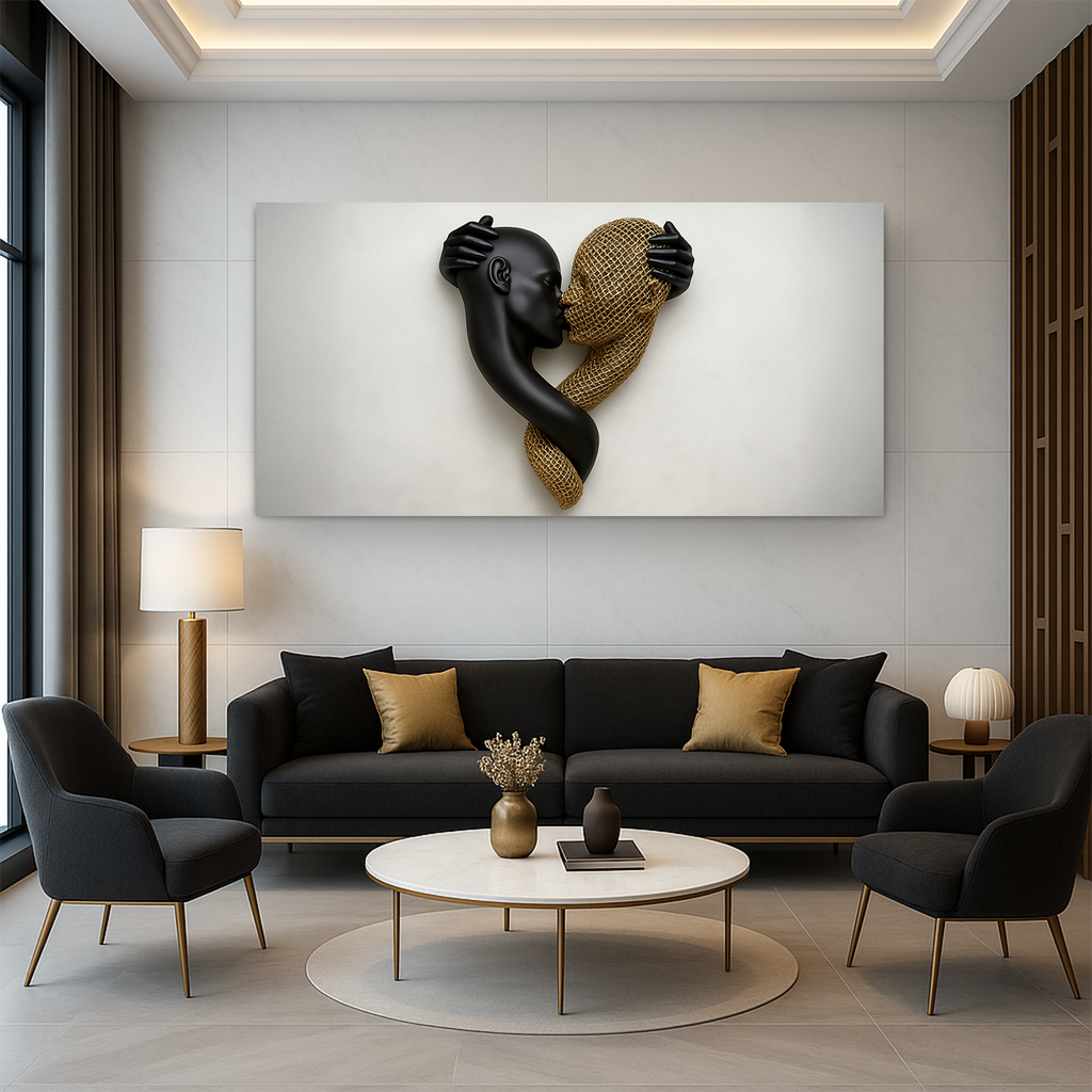 Eternal Love Figure Abstract Wall Art IV