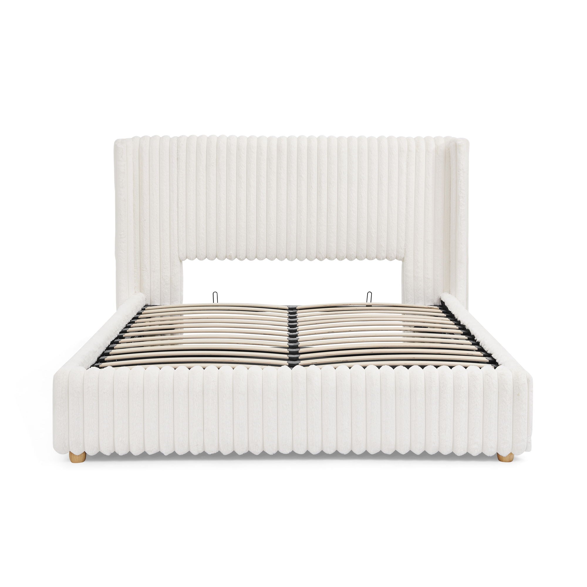 Functional Vertical Striped Bed With Gas Lift Storage