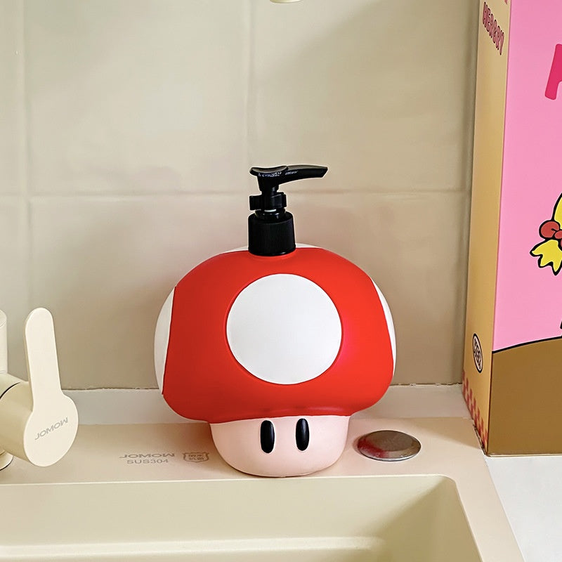 Cartoon Mario Mushroom Liquid Dispenser Bottle for Shampoo, Mickey Mouse Soap and Shower Gel Bottle with High Aesthetic Design