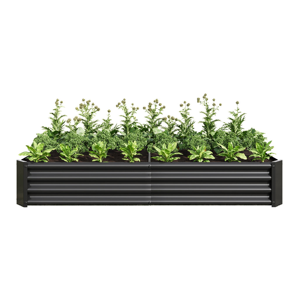 Raised Garden Bed Outdoor 6×3×1 ft Metal Raised Rectangle Planter Bed