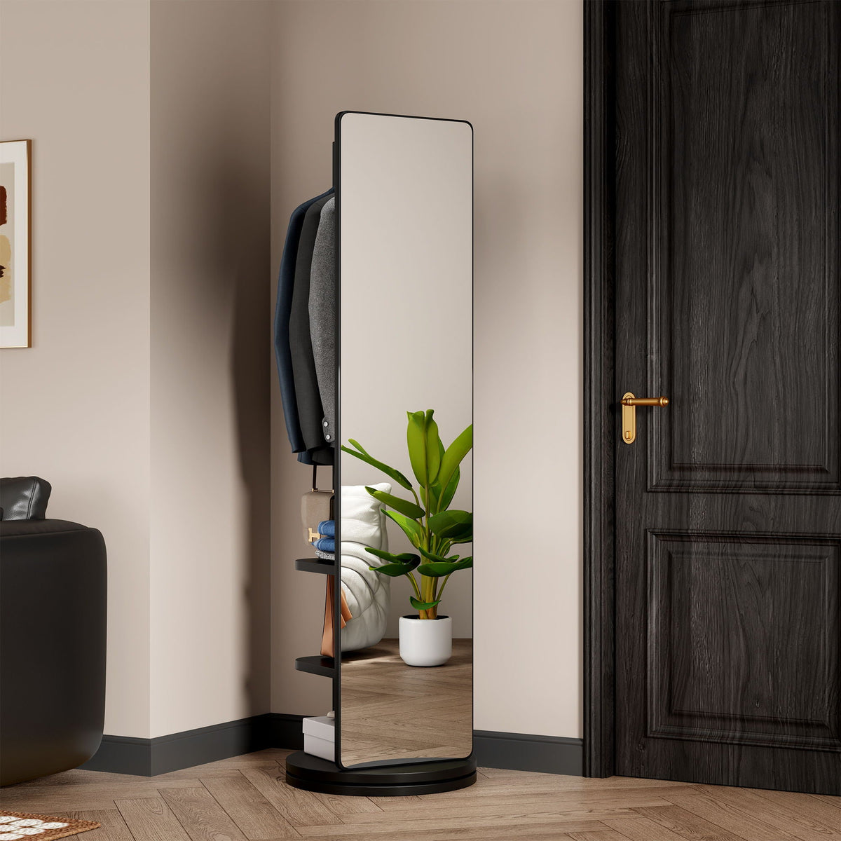 3 In 1 Multifunctional Full Length Clothing Mirror