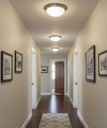 13"w 1-Light LED Flush Mount [6 PACK] Ceiling Lights Brushed Nickel Finish by RP Lighting