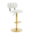 Adjustable Height Bar Stools & Footrest For Kitchen Island (Set of 2)