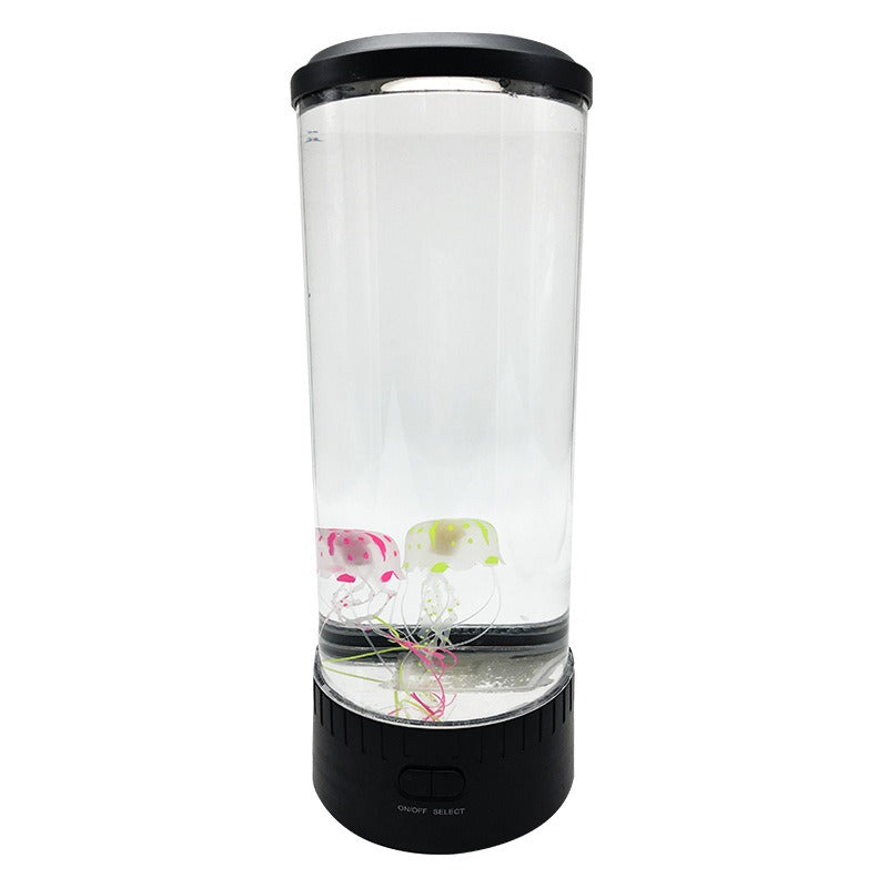 Jellyfish Water Tank Aquarium LED Lamp Color Changing Bedside for Home Bedroom Decoration Kids Gifts