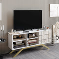 North 51" TV Stand and Media Console with A Cabinet and Shelves