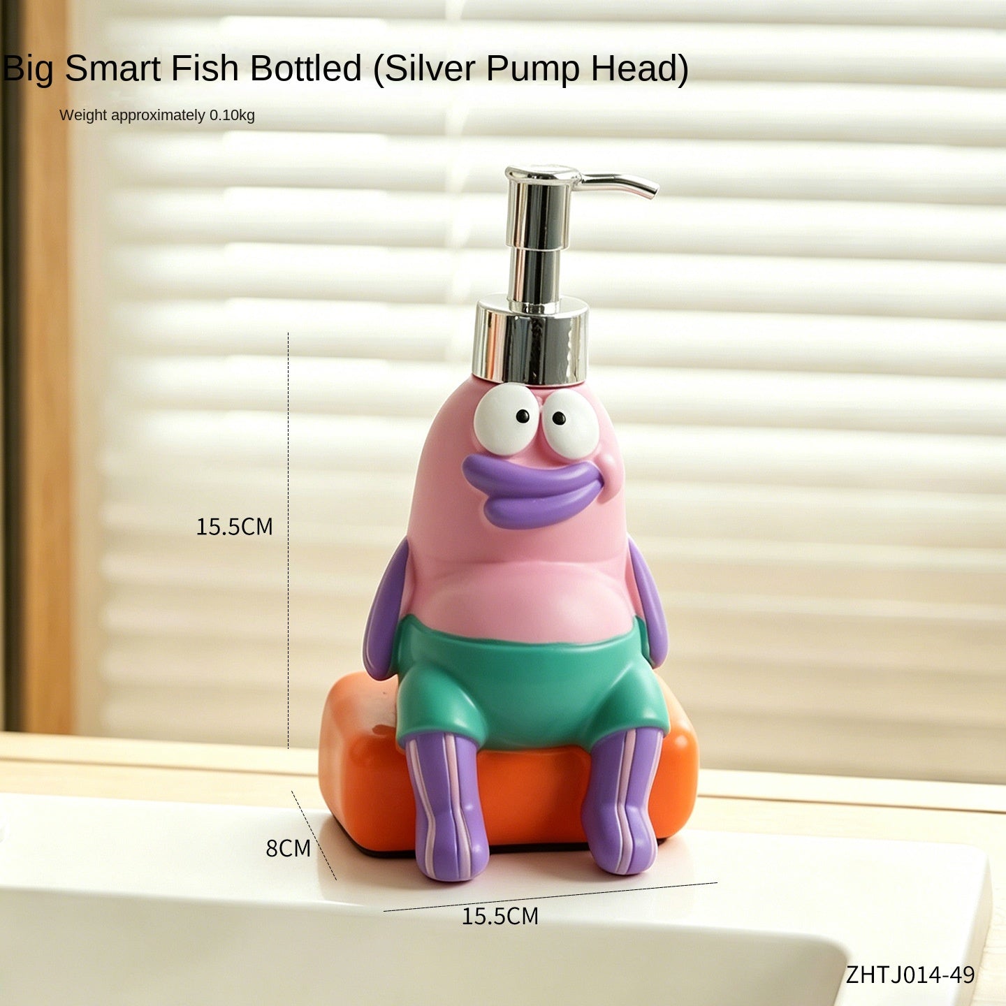 Smart Fish Pump Bottle for Lotion, Bathroom Soap Dispenser, Kitchen Dishwashing Liquid Refill Bottle