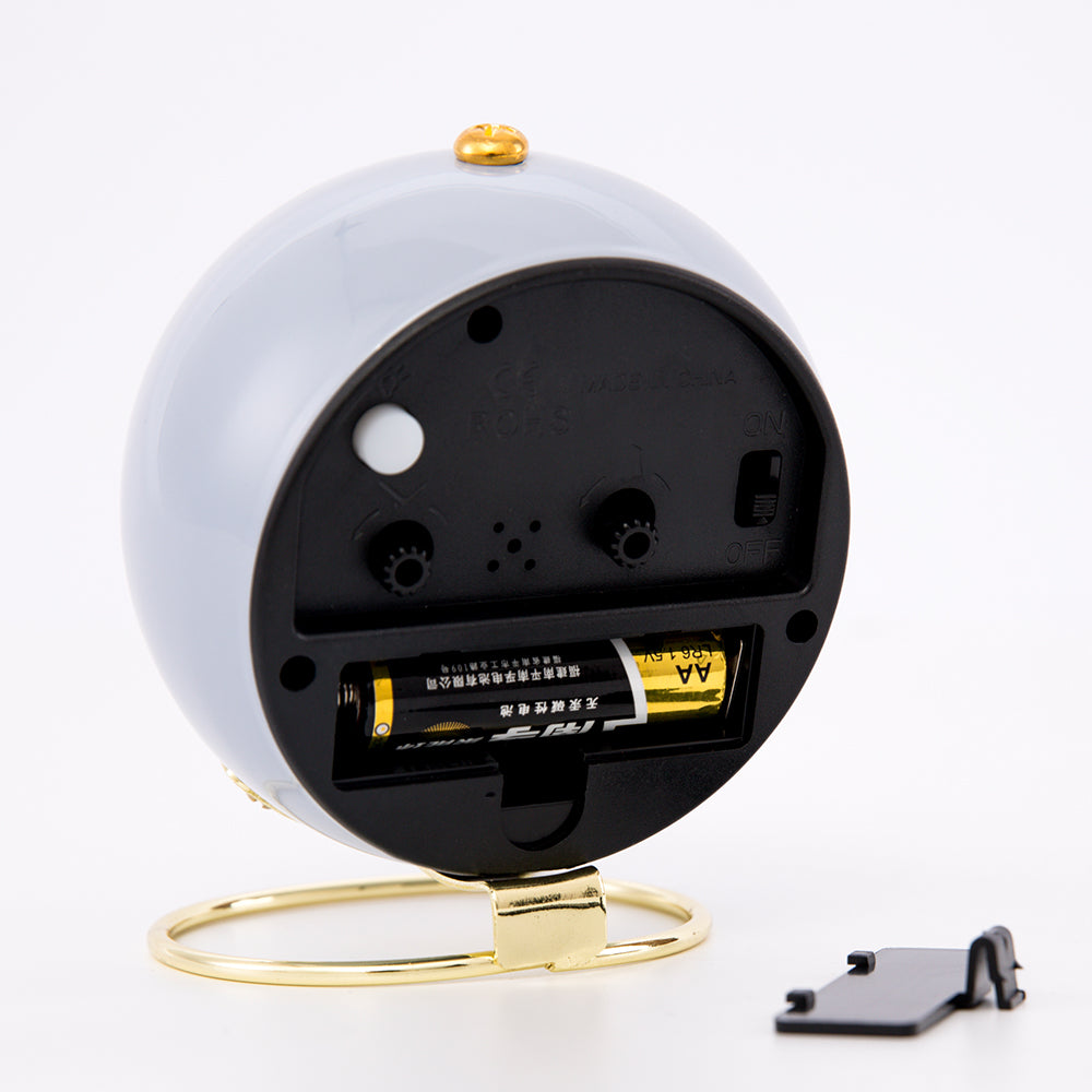 European metal clock creative silent children electronic alarm clock simple living room bedroom