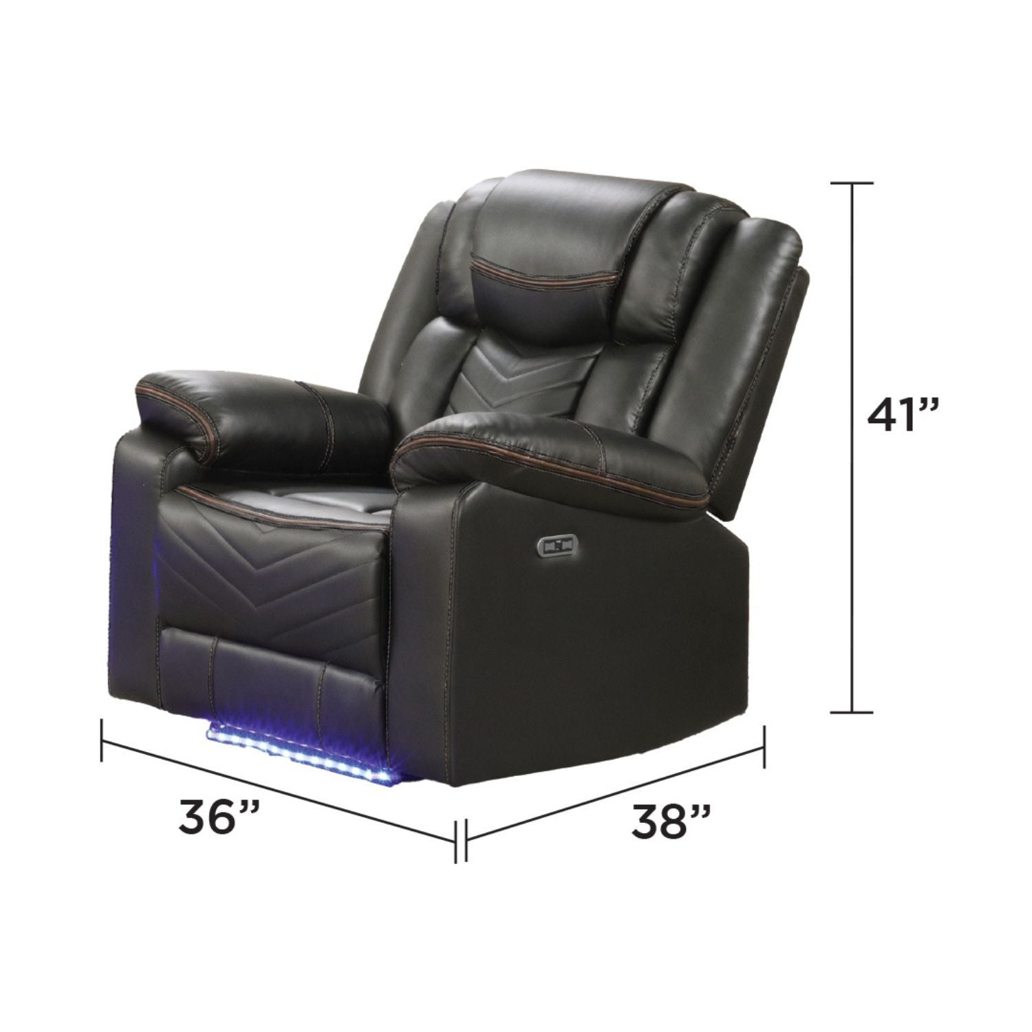 Challenger - LED Power Recliner Chair