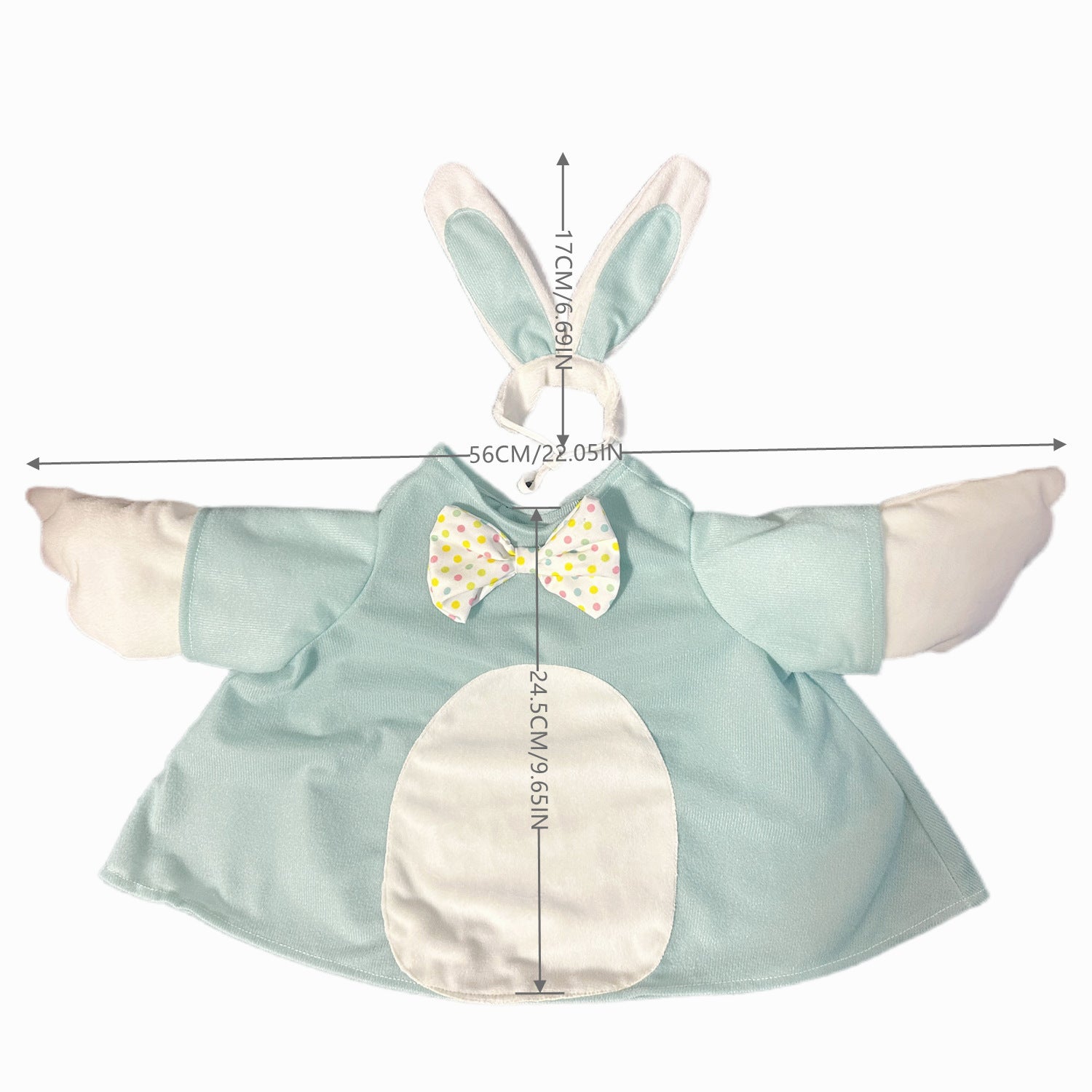 PorchGooseCostume Cute Easter Bunny Ear Goose Costume Outdoor Yard Decorative Dress for Geese