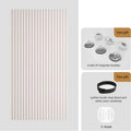 Folding door curtain without punching bathroom windproof invisible windproof thickened