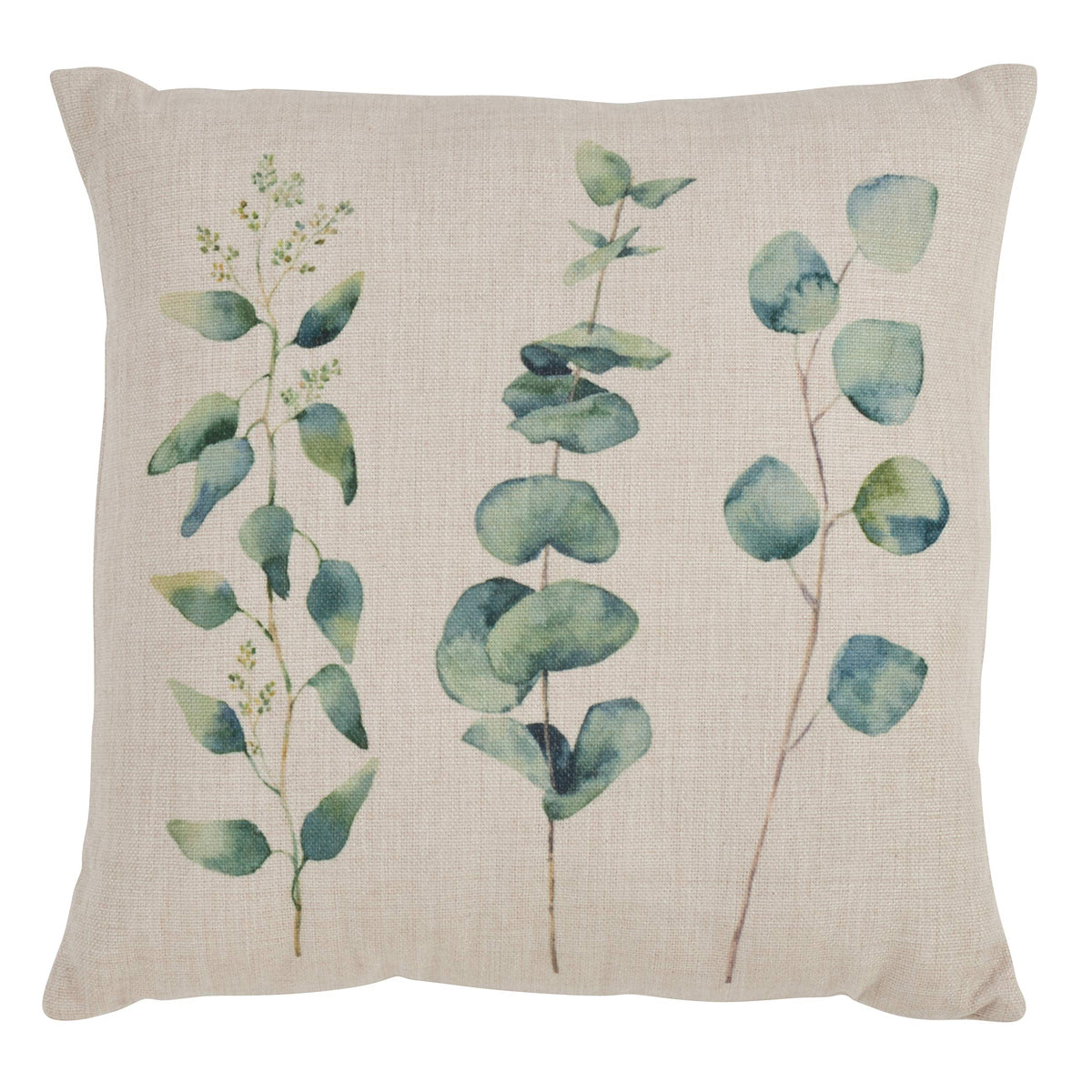 Fennco Styles Floriculture Collection Heritage Citrus Flower Botanical Print 18 x 18 Inch Throw Pillow with Case & Insert – Natural Accent Pillow for Couch, Bedroom and Living Room Décor