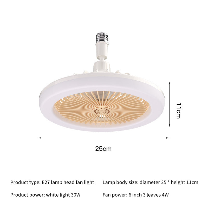 30W Ceiling Fan with Remote Control with Lighting Lamp E27 Converter Base with Aromatherapy for Bedroom Living Home