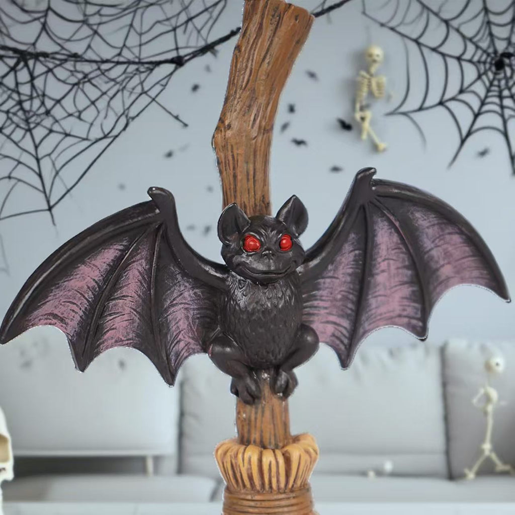 Halloween Broom Bat Decoration Outdoor Ghost Bat Garden Yard Atmosphere Decor