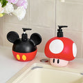 Cartoon Mario Mushroom Liquid Dispenser Bottle for Shampoo, Mickey Mouse Soap and Shower Gel Bottle with High Aesthetic Design