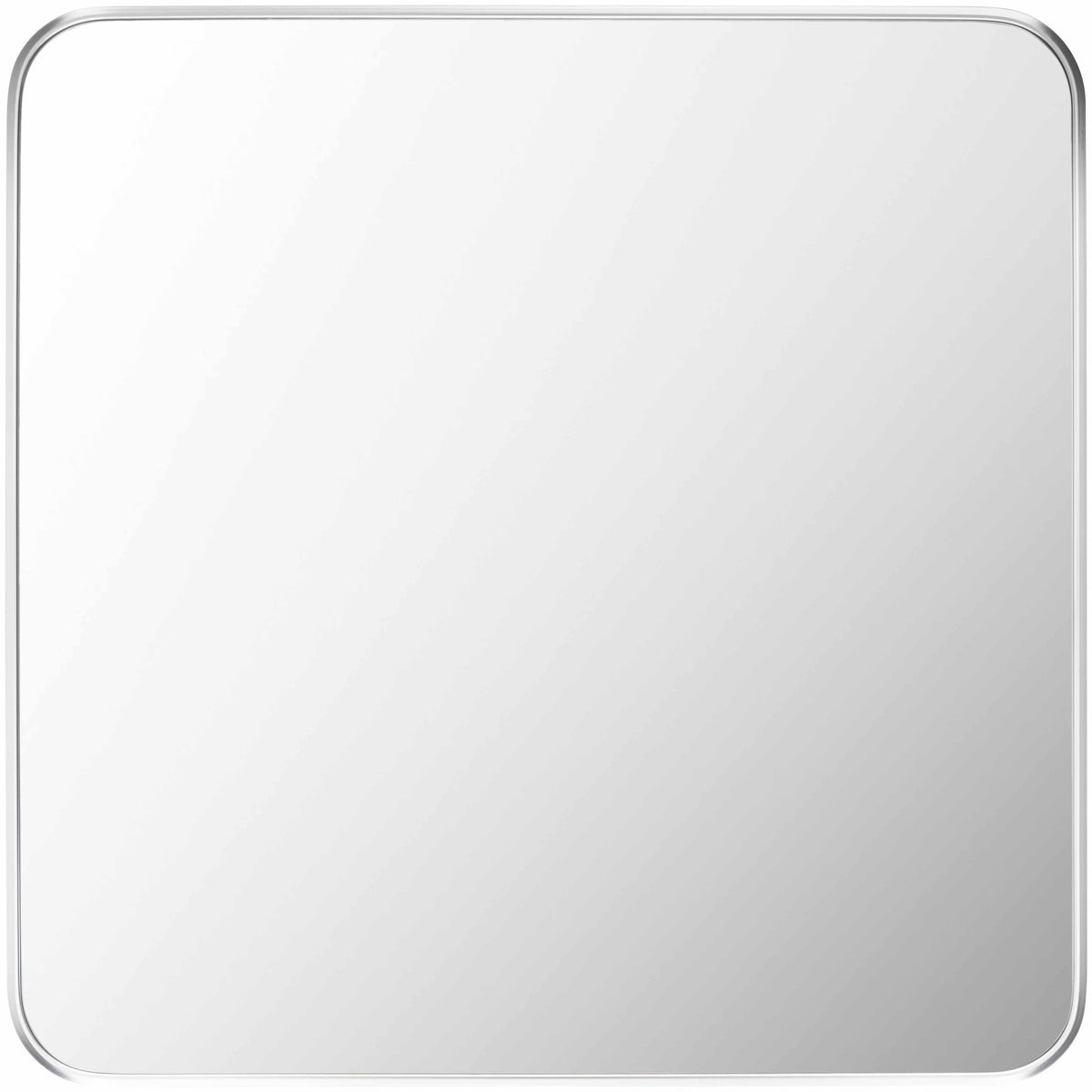 Ockenfels Modern Arched Silver Gray Wall Mirror