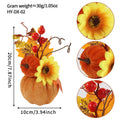 Halloween Pumpkin Decoration Autumn Harvest Festival Home Decor Arrangement Autumn Maple Leaf Pumpkin