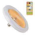 30W Silent 3 Speeds Ceiling Fan with Remote Control with Lighting Lamp E27 Converter Base for Bedroom Living Home