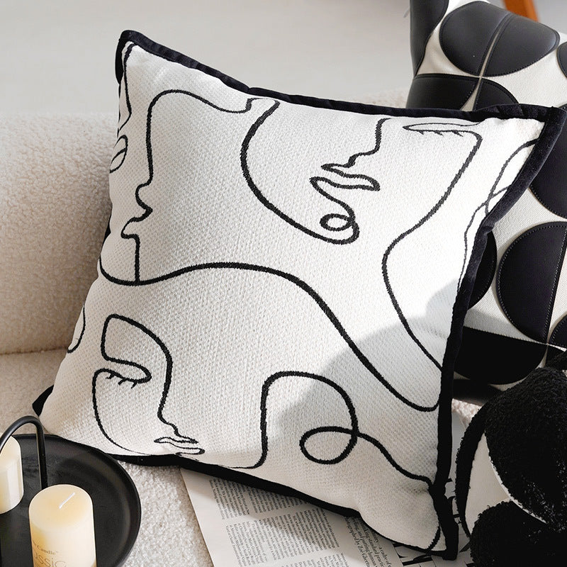 Living room sofa pillow cover