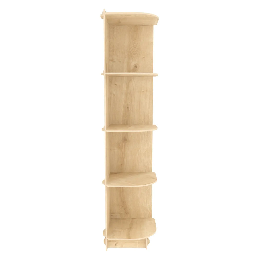 Liva 54" Tall MDF Corner Bookcase | Bookshelf | Display Unit