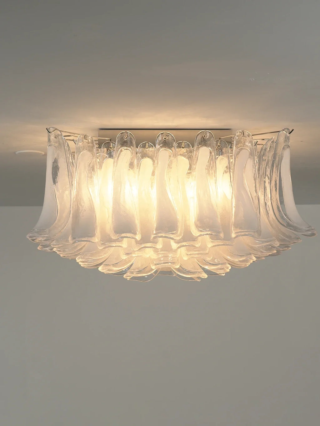 Murano Style Glass Petal Ceiling Light