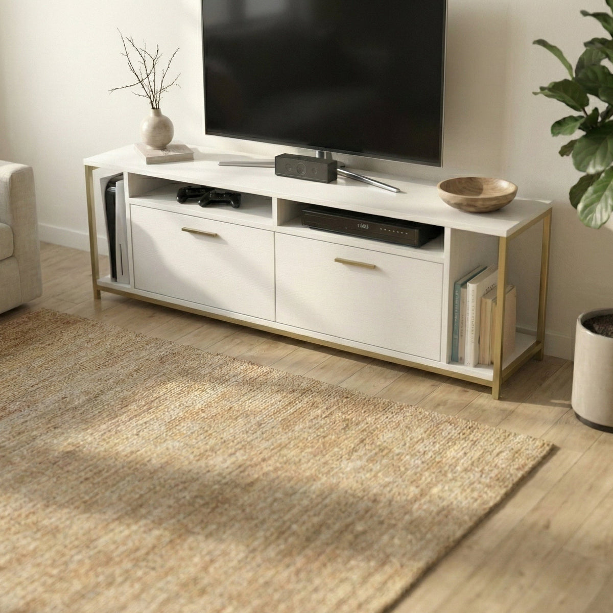 Omar 63" Wide TV Stand & Media Console for TVs up to 72"
