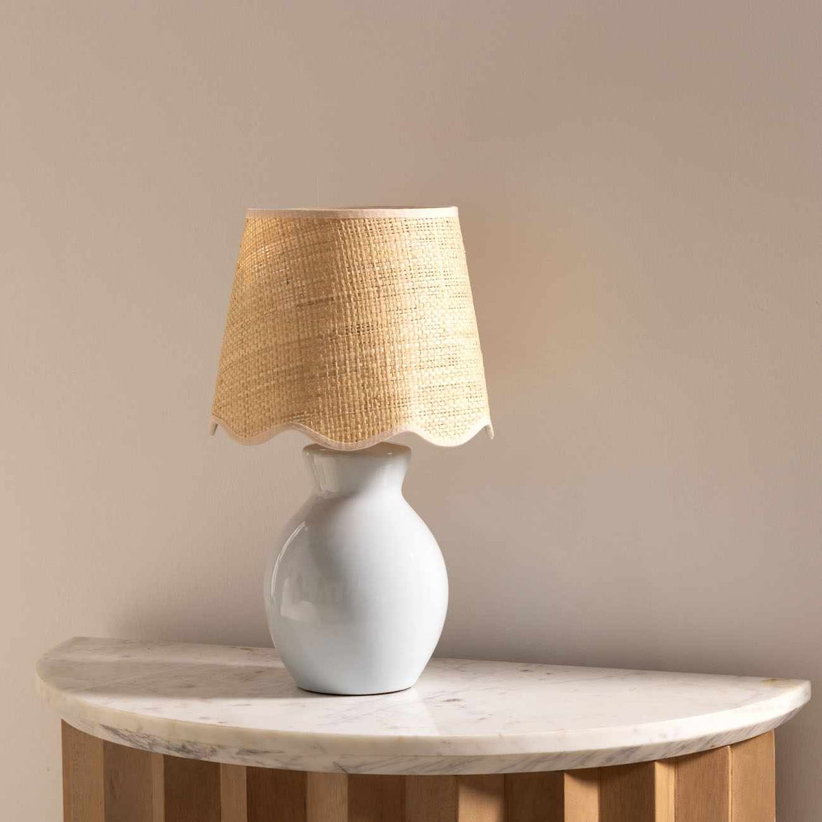 Salgareda Grey Ceramic Table Lamp