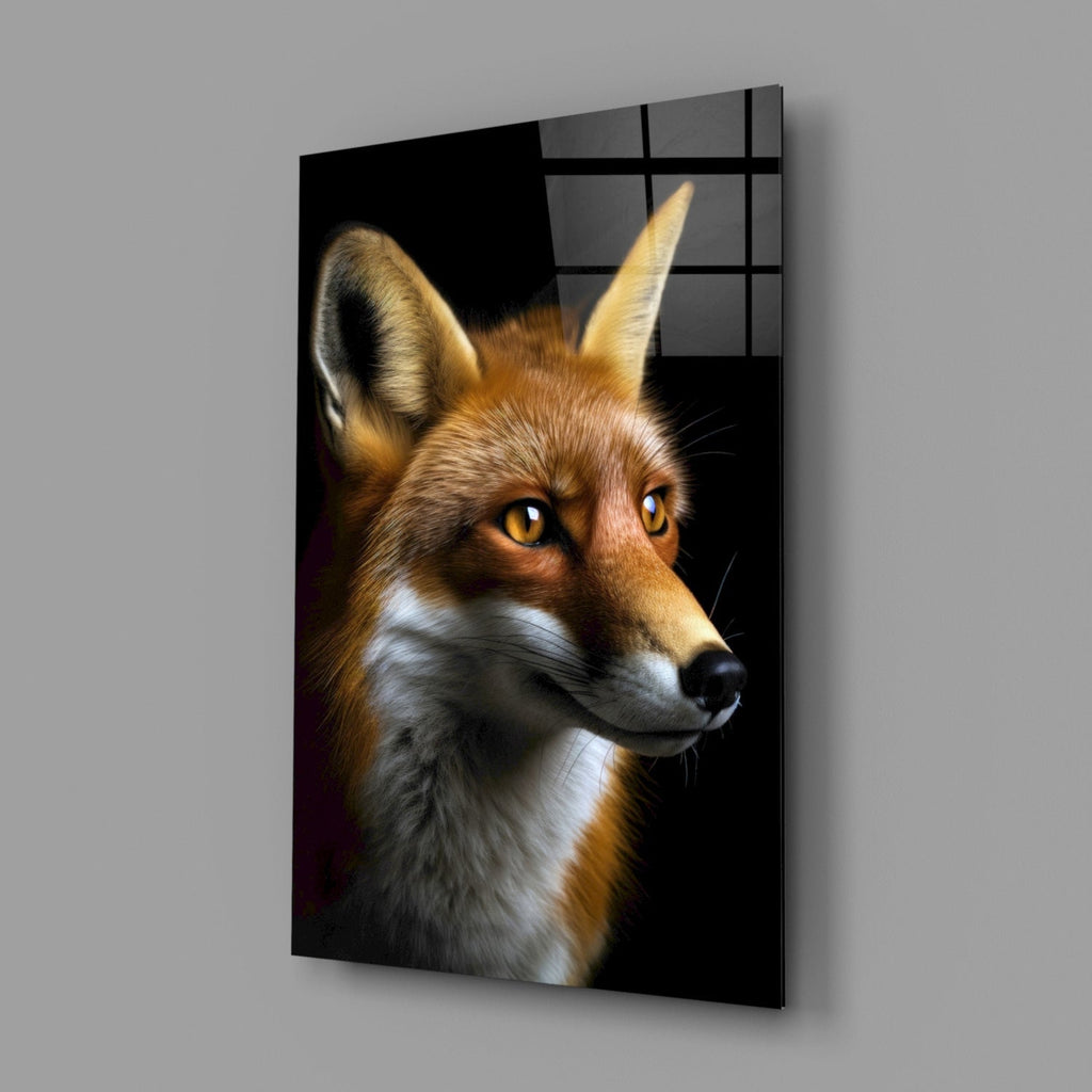 The Secret of the Fox Glass Wall Art || Designer Collection