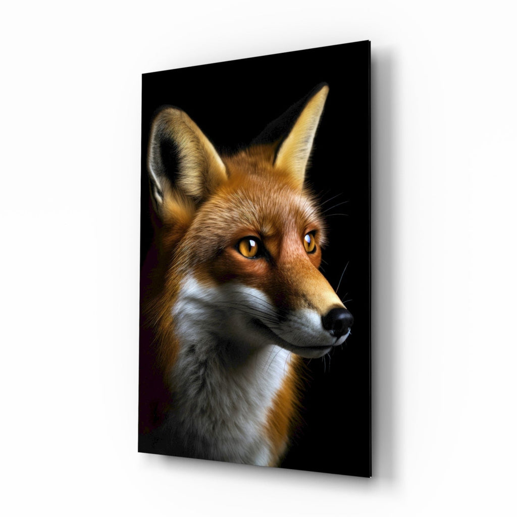 The Secret of the Fox Glass Wall Art || Designer Collection