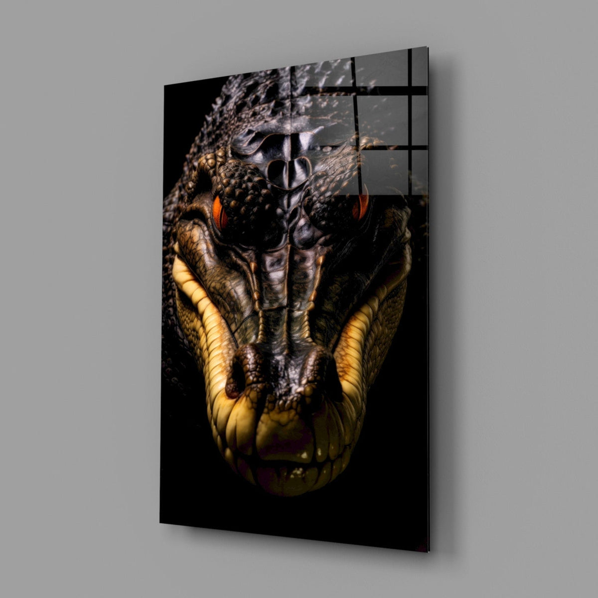 The Hunter in the Eyes Glass Wall Art || Designer Collection