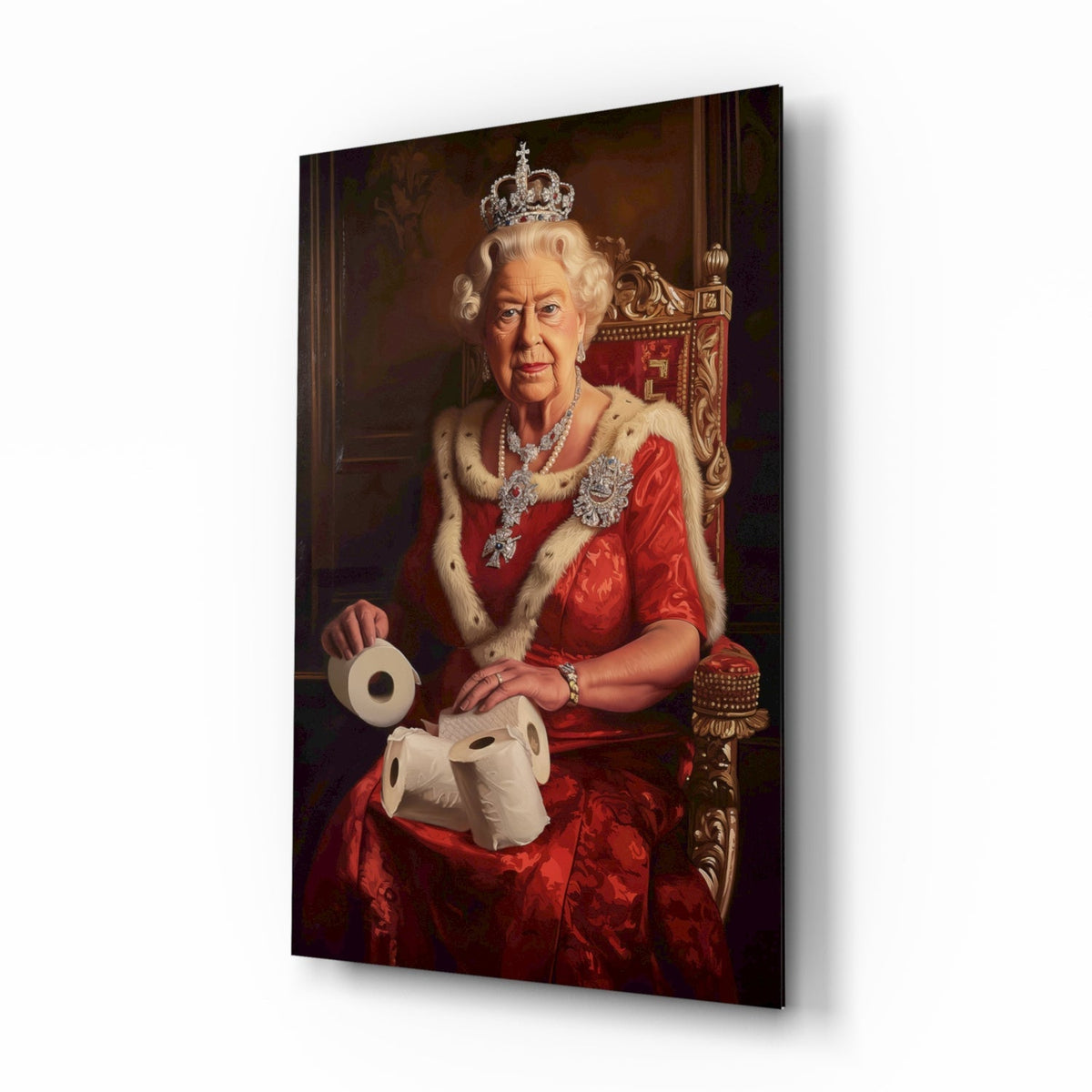 The Queen's Secret Glass Wall Art || Designer Collection
