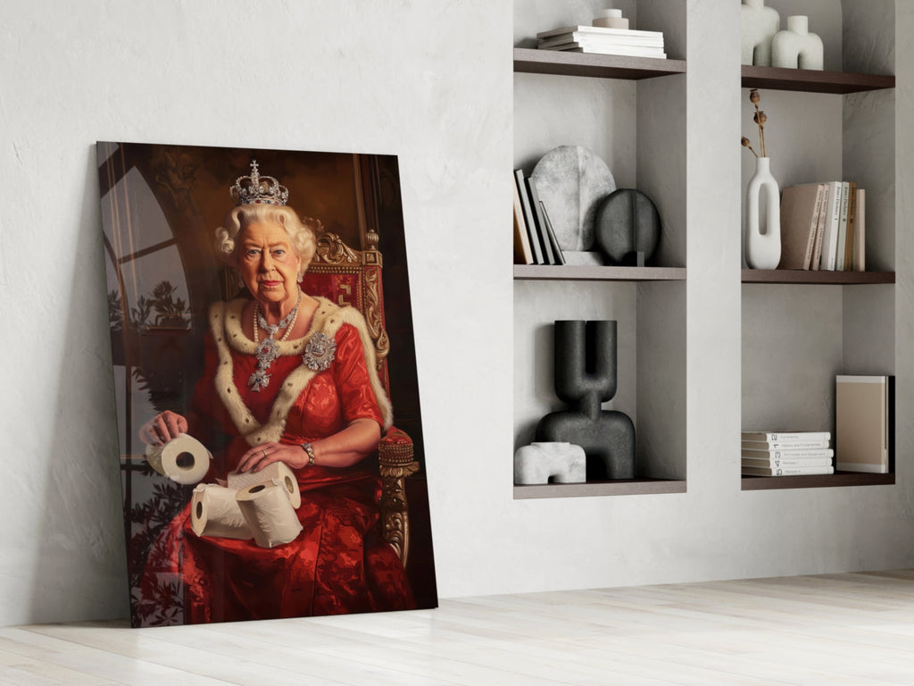 The Queen's Secret Glass Wall Art || Designer Collection