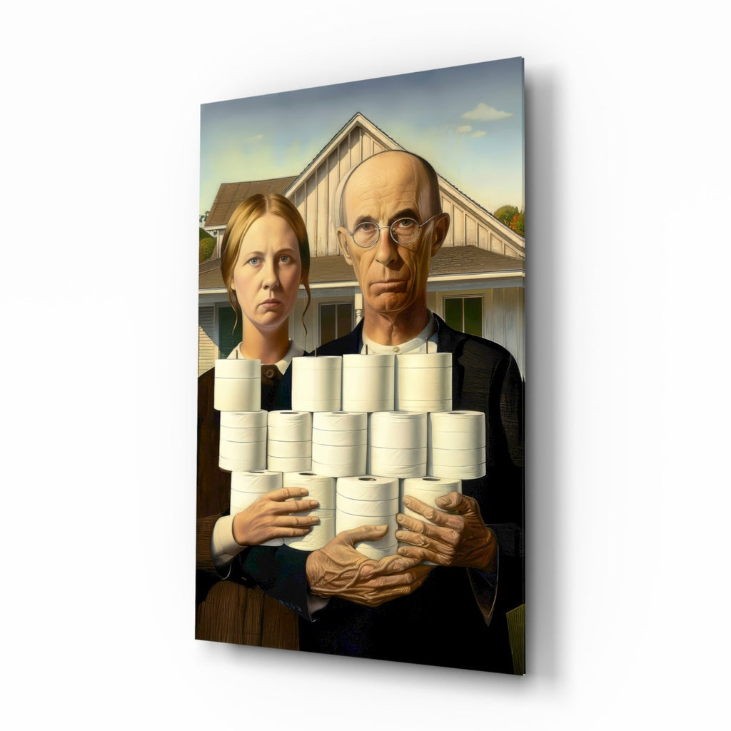 American Nightmare Glass Wall Art || Designer Collection