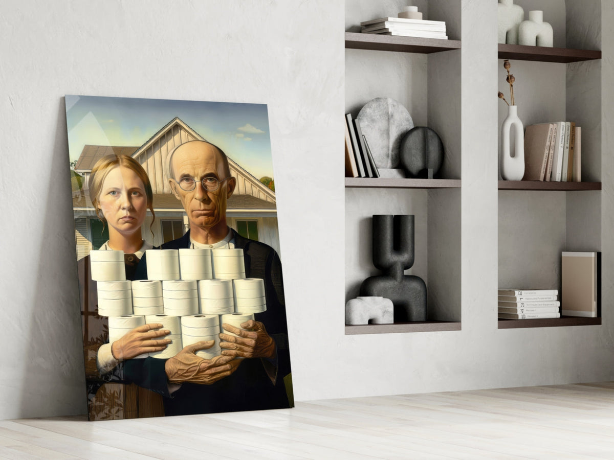 American Nightmare Glass Wall Art || Designer Collection
