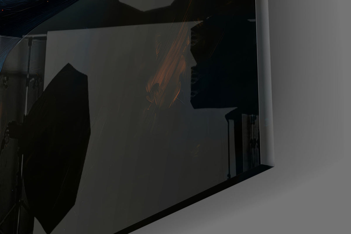 The Face of Colors Glass Wall Art || Designer Collection