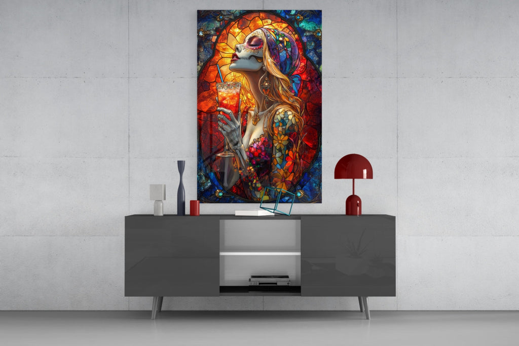 Cocktail of the Dead Glass Wall Art || Designer Collection