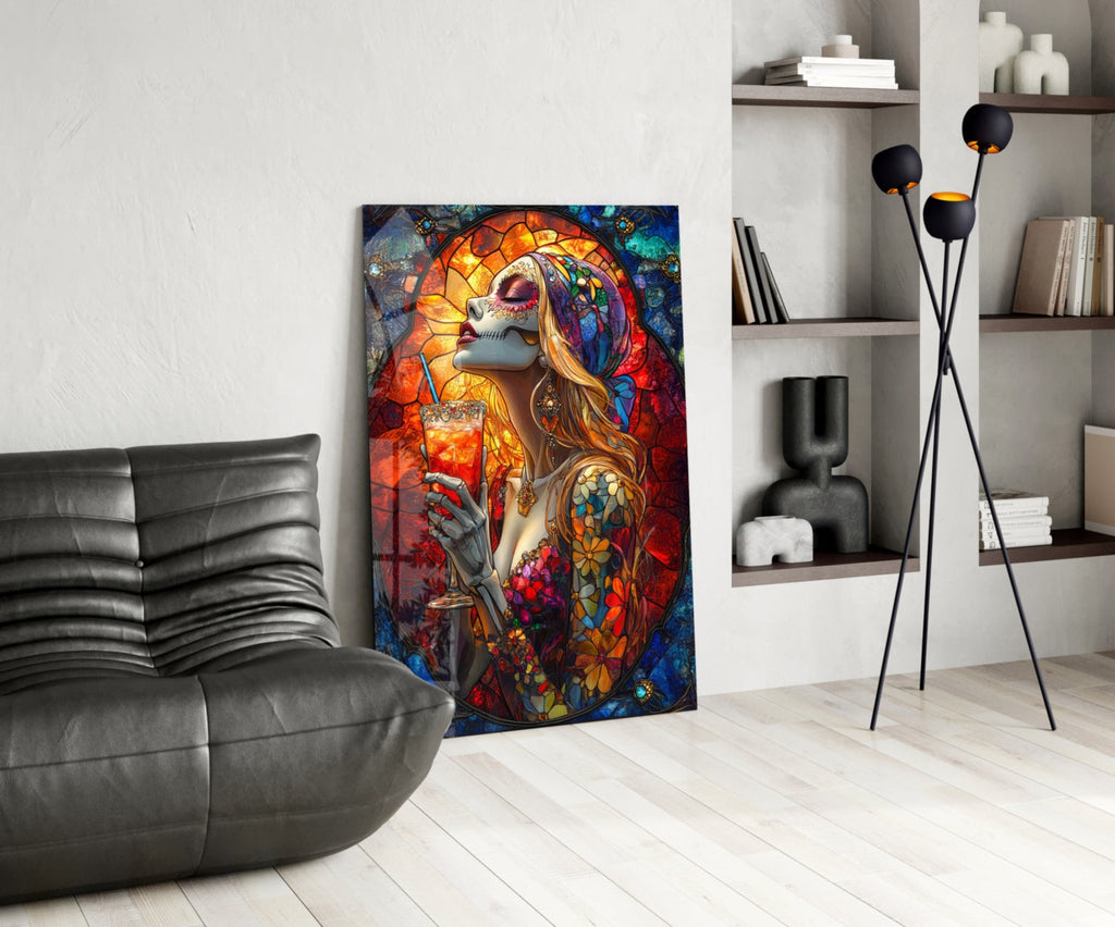 Cocktail of the Dead Glass Wall Art || Designer Collection