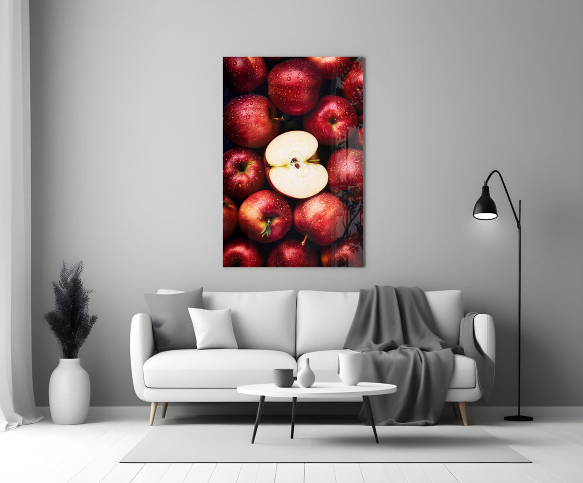 Queen of Apples Glass Wall Art || Designer Collection