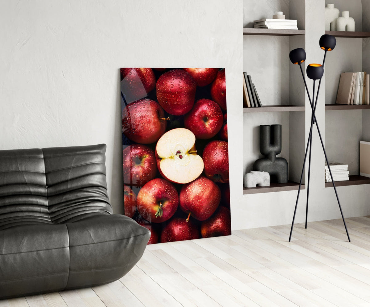 Queen of Apples Glass Wall Art || Designer Collection