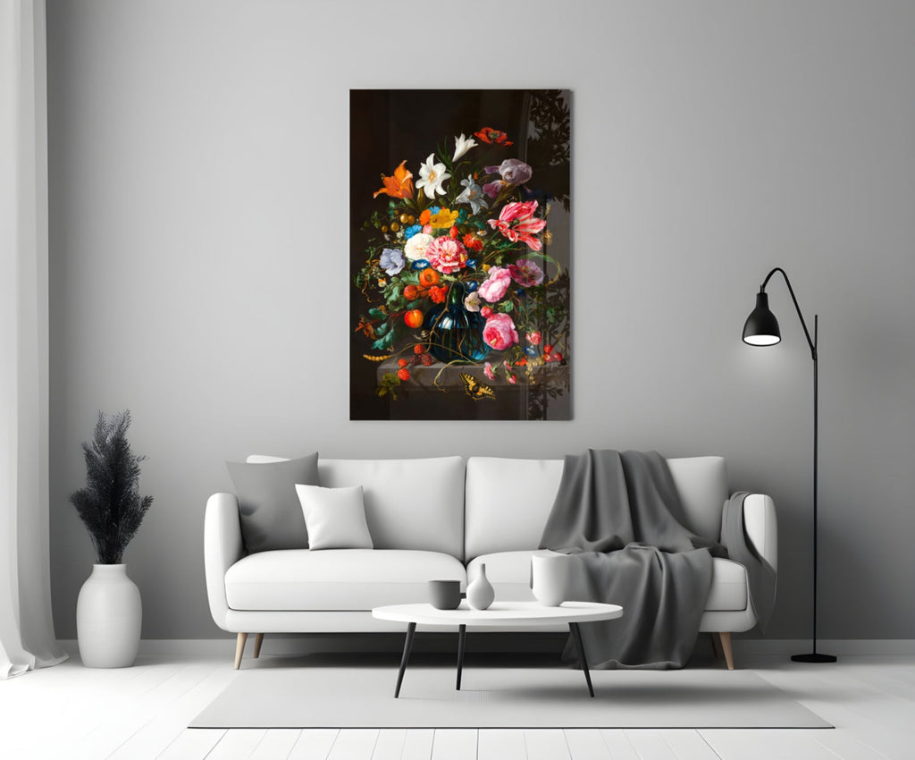 Classical Still Life Glass Wall Art || Designer Collection
