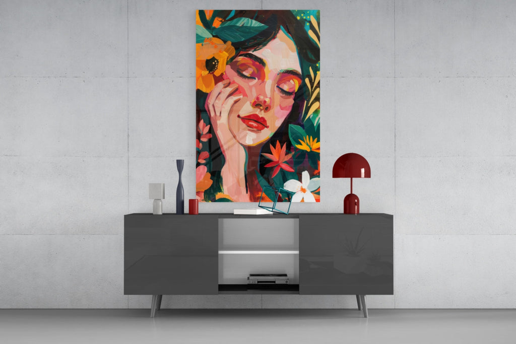 Spring Beauty Glass Wall Art || Designer Collection