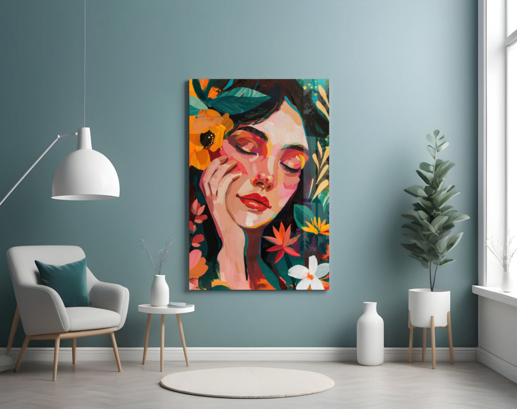 Spring Beauty Glass Wall Art || Designer Collection
