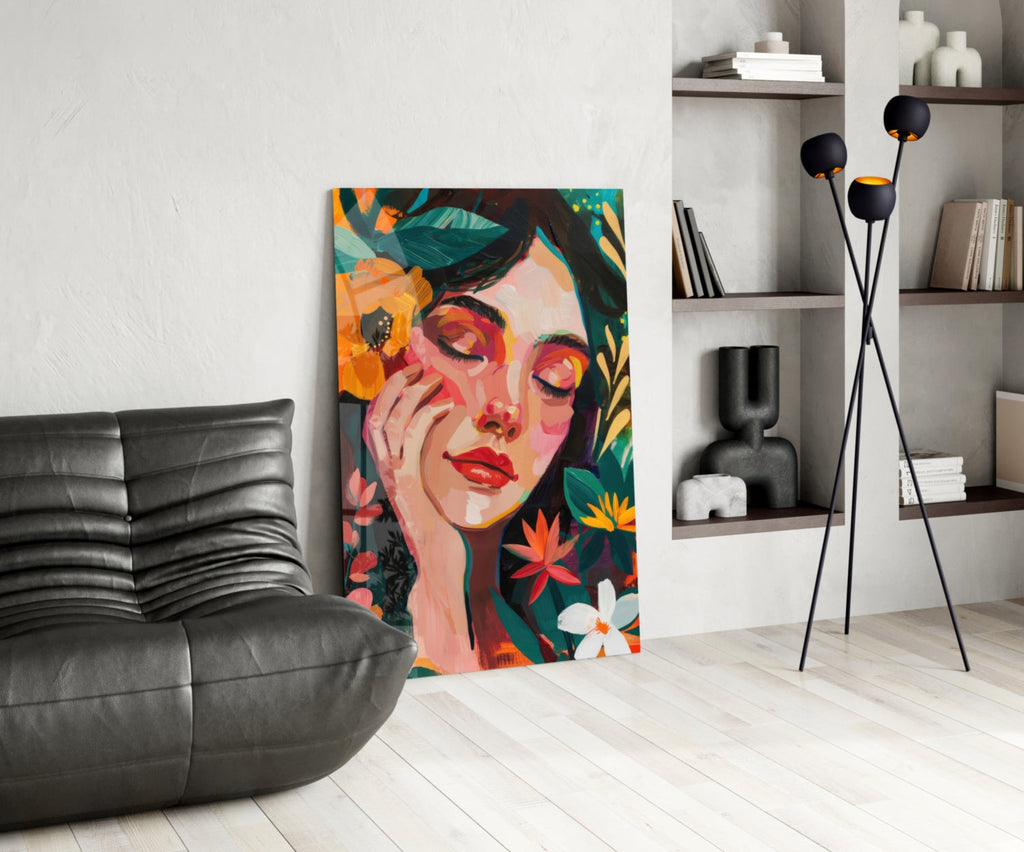 Spring Beauty Glass Wall Art || Designer Collection