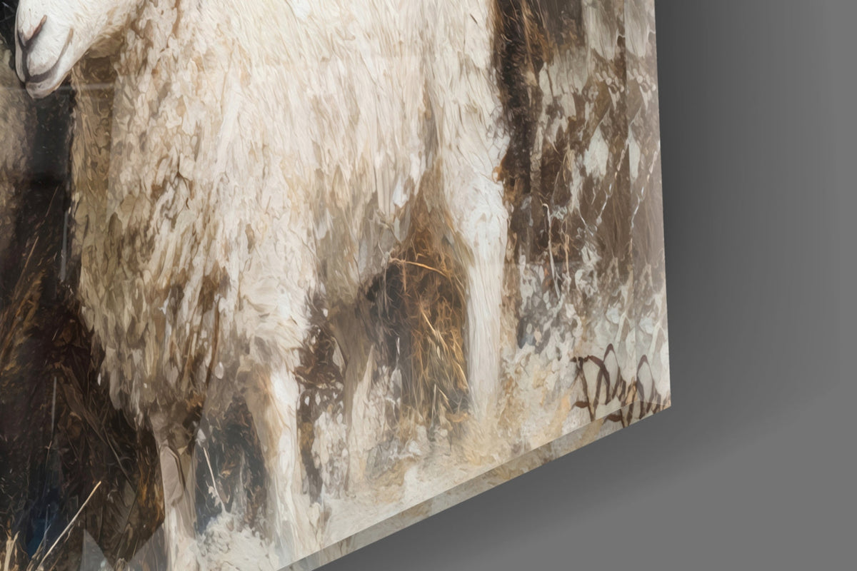 Holy Presence Glass Wall Art || Designer Collection