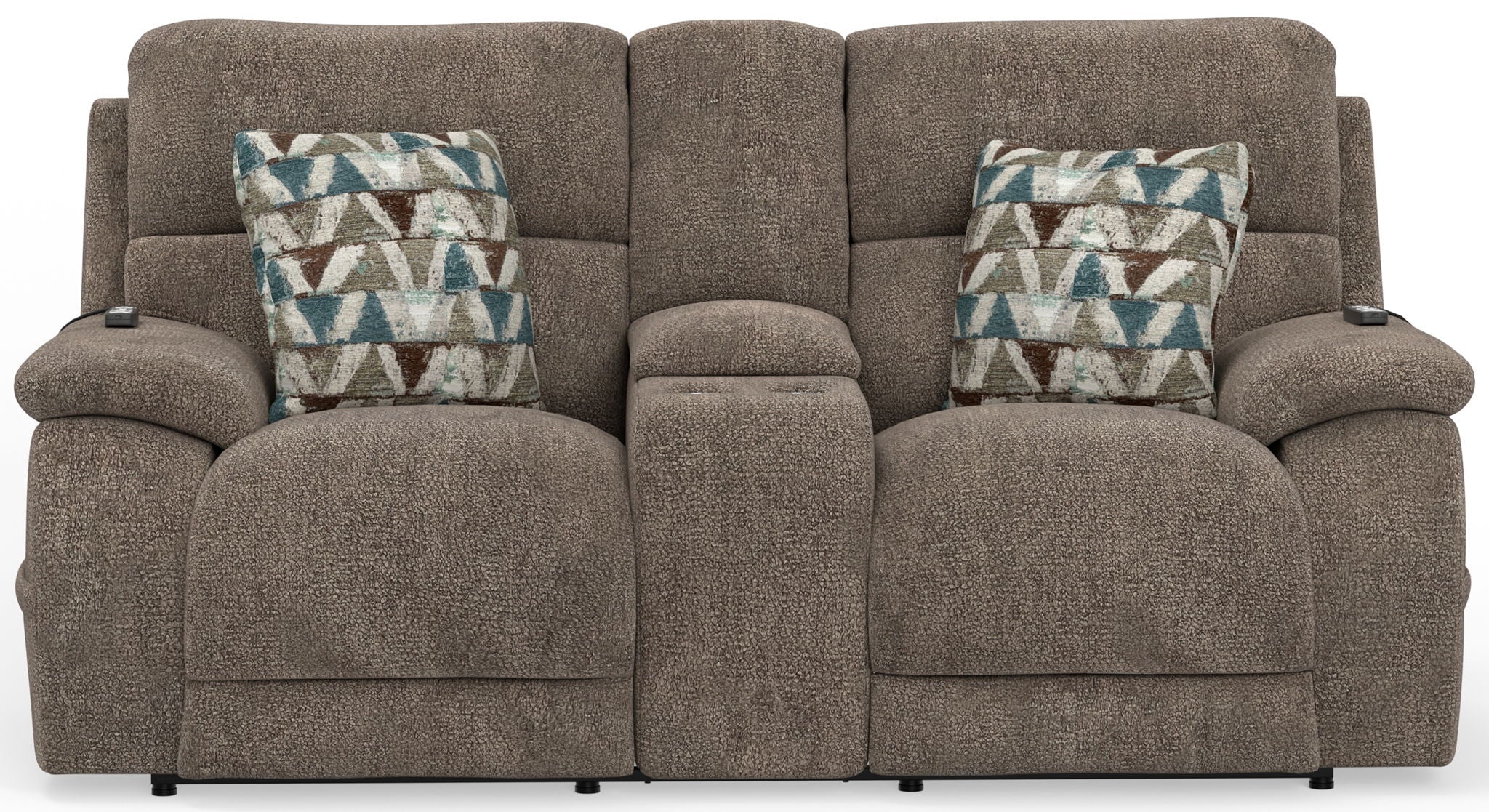 Joya - Power Headrest Power Lay Flat Reclining Console Loveseat With CR3 Heat/Massage/Lumbar/ZG